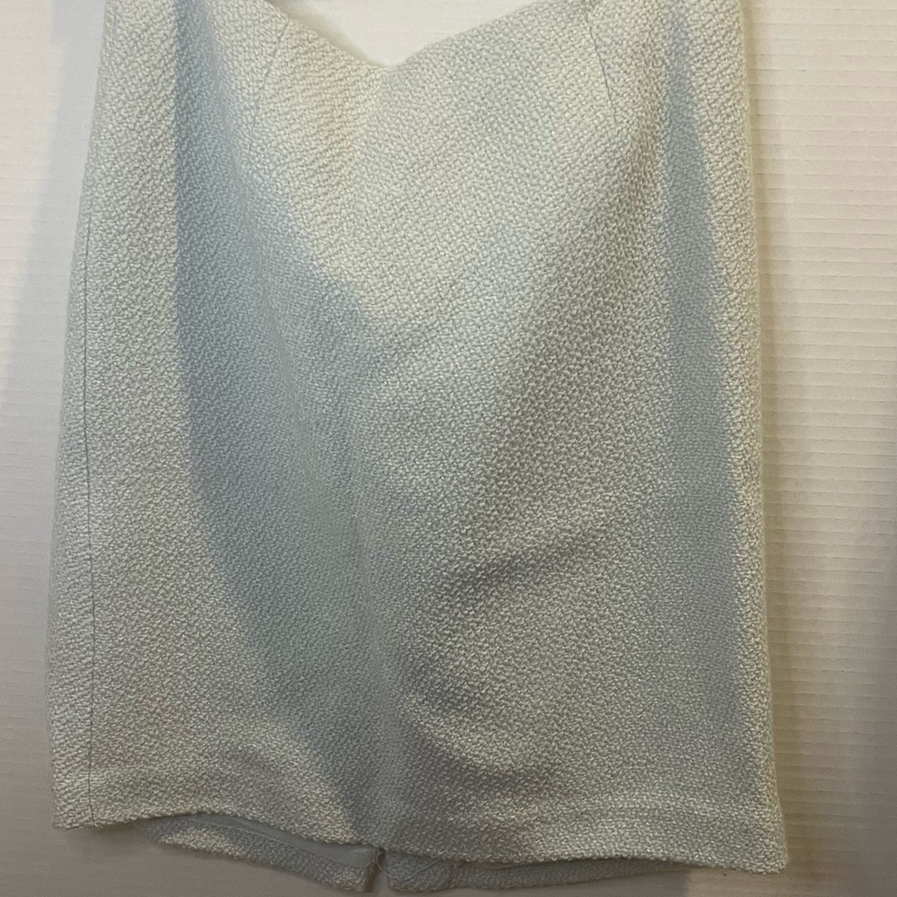 Grace Elements Sky Blue Wool Petite Pencil Skirt 10P